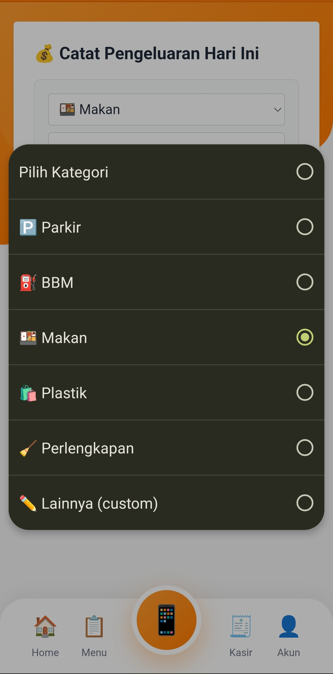Catat Pengeluaran